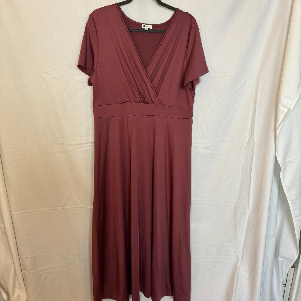 Poseshe short sleeve maxi dress 2x